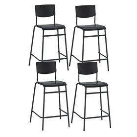 Binbirreyon BC012 Bar Taburesi İç İçe Geçebilir 63 cm Siyah Bar Sandalyesi