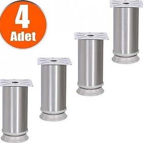 Bingo 10 cm 4 Adet Ayarlanabilir Q42 Metal Krom Mobilya Ayağı