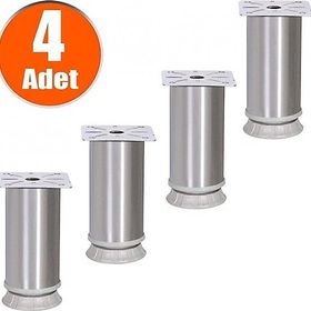 Bingo 10 cm 4 Adet Ayarlanabilir Q42 Metal Krom Mobilya Ayağı
