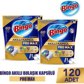 Bingo 120'li Akıllı Kapsül Pro Max Bulaşık Makinesi Deterjanı Tableti