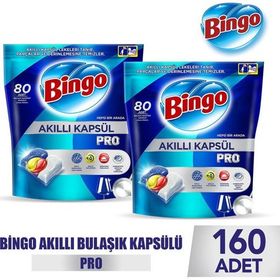 Bingo 160'lı Akıllı Kapsül Pro Max Bulaşık Makinesi Deterjanı Tableti