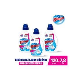 Bingo 2600 ml Beyazlar ve Renkliler için Amber Çiçeği Sıvı Çamaşır Deterjanı