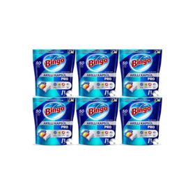 Bingo 300 Adet Limon Kokulu Akıllı Kapsül Pro Bulaşık Makinesi Deterjanı Tableti