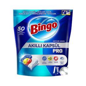 Bingo 50 Tablet Akıllı Kapsül Pro Bulaşık Makinesi Deterjanı