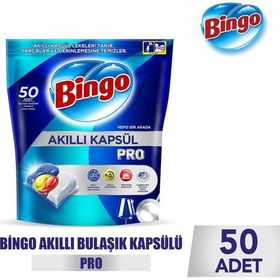 Bingo 50 Tablet Akıllı Kapsül Pro Bulaşık Makinesi Deterjanı