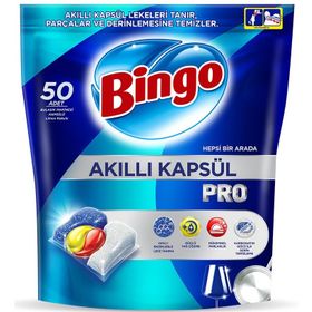 Bingo 50 Tablet Akıllı Kapsül Pro Bulaşık Makinesi Deterjanı