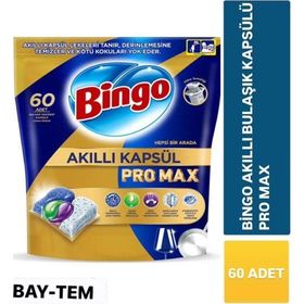 Bingo 60 Tablet Akıllı Kapsül Pro Bulaşık Makinesi Deterjanı