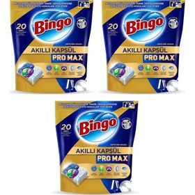 Bingo 60 Tablet Akıllı Kapsül Pro Bulaşık Makinesi Deterjanı
