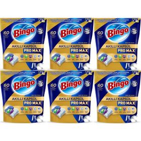 Bingo Akıllı Kapsül Pro Max Tableti 360 Adet Limon Kokulu Bulaşık Makinesi Deterjanı
