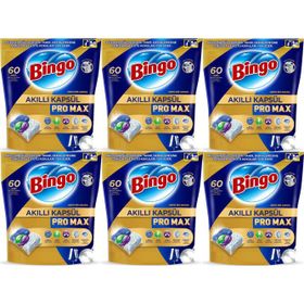 Bingo Akıllı Kapsül Pro Max Tableti 360 Adet Limon Kokulu Bulaşık Makinesi Deterjanı