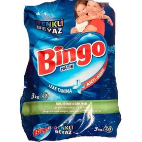 Bingo Matik Renkli Beyaz 3 kg 20 Yıkama Toz Deterjan