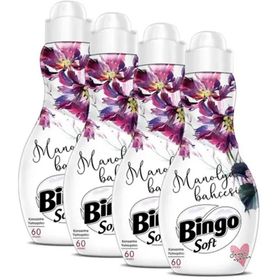 Bingo Soft Manolya Konsantre 1440 ml Ekonomi Paketi 4'lü Çamaşır Yumuşatıcısı