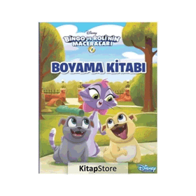 Bingo ve Roli'nin Maceraları - Oyun Peşinde Çıkartmalı Boyama Kitabı - Kolektif