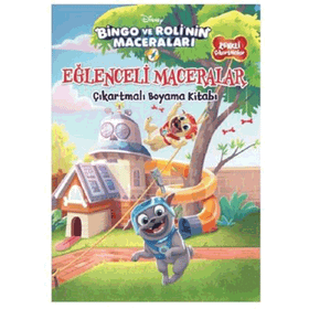 Bingo ve Roli'nin Maceraları - Oyun Peşinde Çıkartmalı Boyama Kitabı - Kolektif