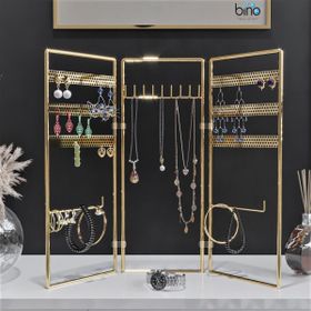 Bino Gold Altın 3'lü Takı Standı