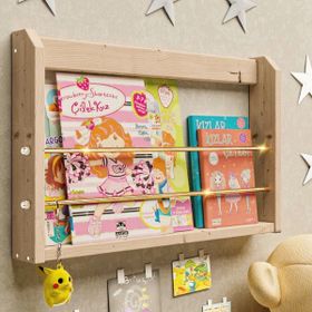 Bino Montessori Kitaplık Çalışma Odası Bebek Odası Kitaplık Duvar Rafı Çocuk Odası Raf Oyuncak Rafı