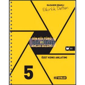 Binot Yayınları 5.Sınıf Din Kültürü ve Ahlak Bilgisi Etkinlikli Defter Konu Anlatımı