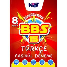 Binot Yayınları 8. Sınıf LGS Türkçe BBS 15 Fasikül Deneme