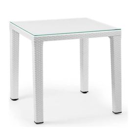 Bintaş Mobilya Beyaz Dış Mekan 80X80 cm Bahçe Masası