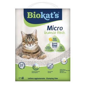 Bio Cat's Micro Bianco Fresh Topaklaşan 6 lt Kedi Kumu