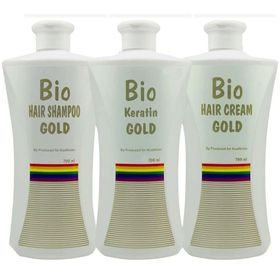 Bio Keratin Gold 3'lü Set 700 ml Kalıcı Brezilya Fönü