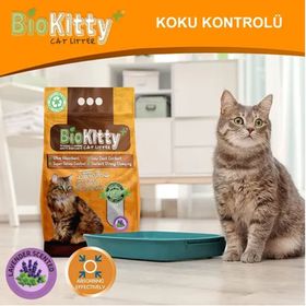 Bio Kitty 5 lt Lavanta Kokulu İnce Taneli Kedi Kumu