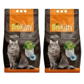 Bio Kitty Marsilya Sabunu Kokulu İnce Taneli 2x10 lt Kedi Kumu