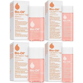 Bio-Oil Çatlak Oluşumunu Önleyici Cilt Bakım Yağı 125 ml+60 ml Karma 4'lü Set