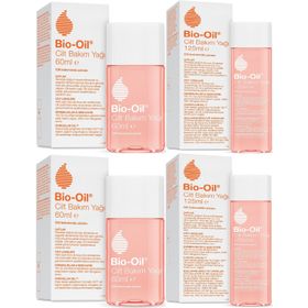 Bio-Oil Çatlak Oluşumunu Önleyici Cilt Bakım Yağı 125 ml+60 ml Karma 4'lü Set