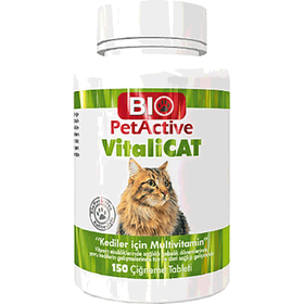 Bio PetActive 150 Adet Vitalicat Kediler İçin Multivitamin Tablet