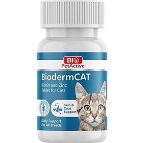 Bio PetActive 30 gr Bioderm Tüy Dökülme Önleyici Biotin ve Çinko Kedi Tableti
