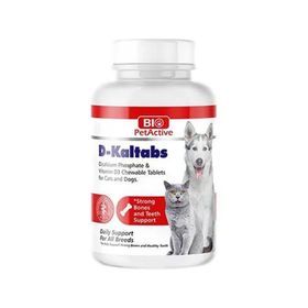 Bio PetActive 30 gr D-Kaltabs Kedi ve Köpek İçin Kalsiyum Tableti