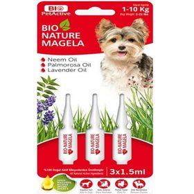 Bio PetActive 3x1.5 ml Nature Magela 1 10 kg Köpek Ense Damlası