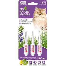 Bio PetActive 3x1 ml 1-5 kg Kedi Deri ve Tüy Sağlığı Çözelti