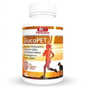Bio PetActive 60 Adet Glucopet Kedi ve Köpekler İçin Eklem Eklem Güçlendirici Tablet
