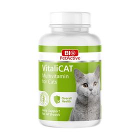 Bio PetActive 60 Adet Vitalicat Kediler İçin Multivitamin Tableti