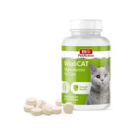 Bio PetActive 60 Adet Vitalicat Kediler İçin Multivitamin Tableti