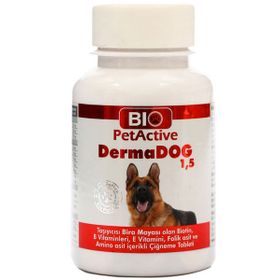 Bio PetActive 75 gr 50 Tablet Dermadog Deri ve Tüy Sağlığı Güçlendiren Biotinli Tablet