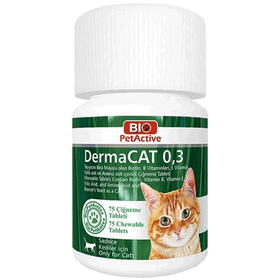 Bio PetActive 75 Tablet Derma Cat Sarımsaklı Maya Çiğneme Tableti