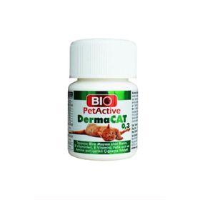 Bio PetActive 75 Tablet Dermacat Kedi Tüy Bakımı Tableti