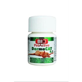 Bio PetActive 75 Tablet Dermacat Kedi Tüy Bakımı Tableti