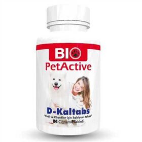 Bio PetActive 84 Adet D-Kaltabs Kedi ve Köpek Kalsiyum Tableti