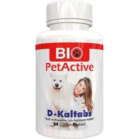 Bio PetActive 84 Tableti D-Kaltabs Kedi ve Köpekler İçin Kalsiyum Tableti