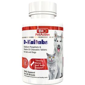 Bio PetActive 84 Tableti D-Kaltabs Kedi ve Köpekler İçin Kalsiyum Tableti