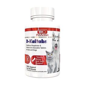 Bio PetActive 84 Tableti D-Kaltabs Kedi ve Köpekler İçin Kalsiyum Tableti