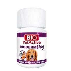 Bio PetActive BioDerm 75 Tablet Biotin ve Çinko Köpek Tableti