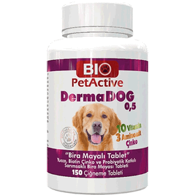 Bio PetActive Derma Cat 0.5 75 gr 150 Tablet Kediler İçin Bira Mayası Tableti