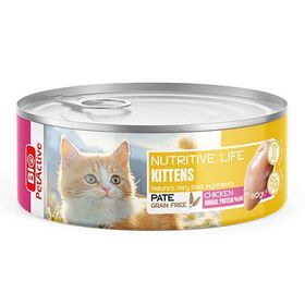 Bio PetActive Kitten Nutritive Life Tavuk Etli Ezme 80 gr Yavru Kedi Konservesi