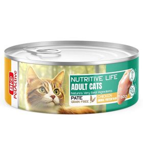 Bio PetActive Nutritive Life Tavuk Etli Ezme 80 gr Kedi Konservesi