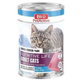 Bio PetActive Nutritive Life Ton Balıklı 400 gr Kedi Konserve Maması